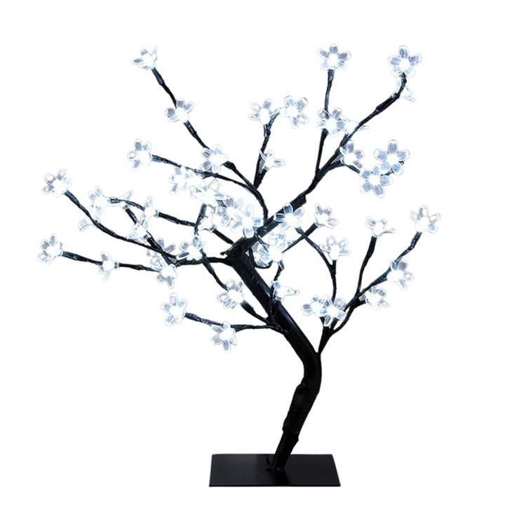 Pomisor de Craciun cu 36 Leduri, 45 cm, alb