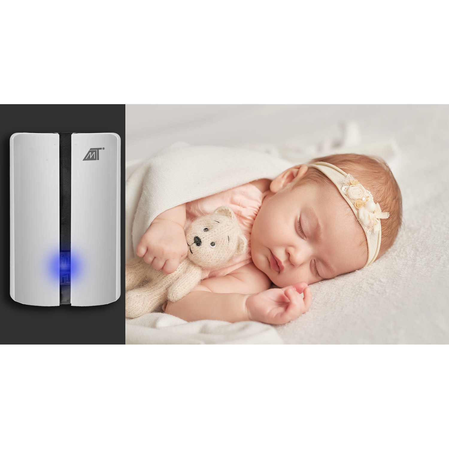 Безжичен звънец Malatec®, За врата, Захранване директно към 220V ...