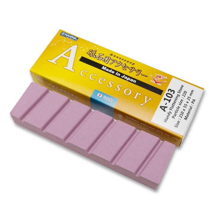 Piatra de indreptat pietre de ascutit, NANIWA, Alumina Roz, granulatie 220