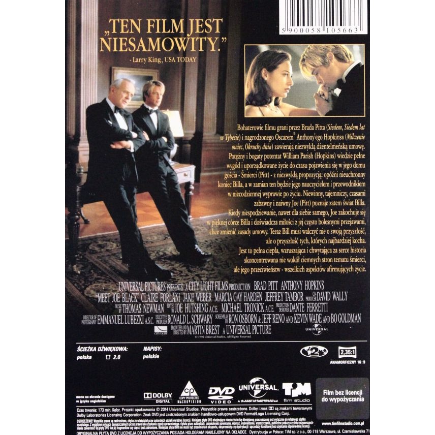 Intalnire cu Joe Black [DVD] - eMAG.ro