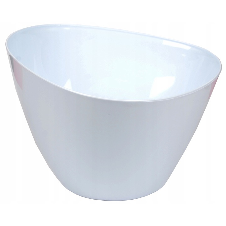 Ghiveci Inna, Plastic, Alb