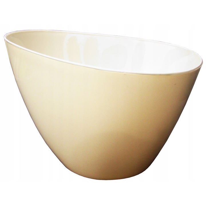 Ghiveci Inna, Plastic, Bej