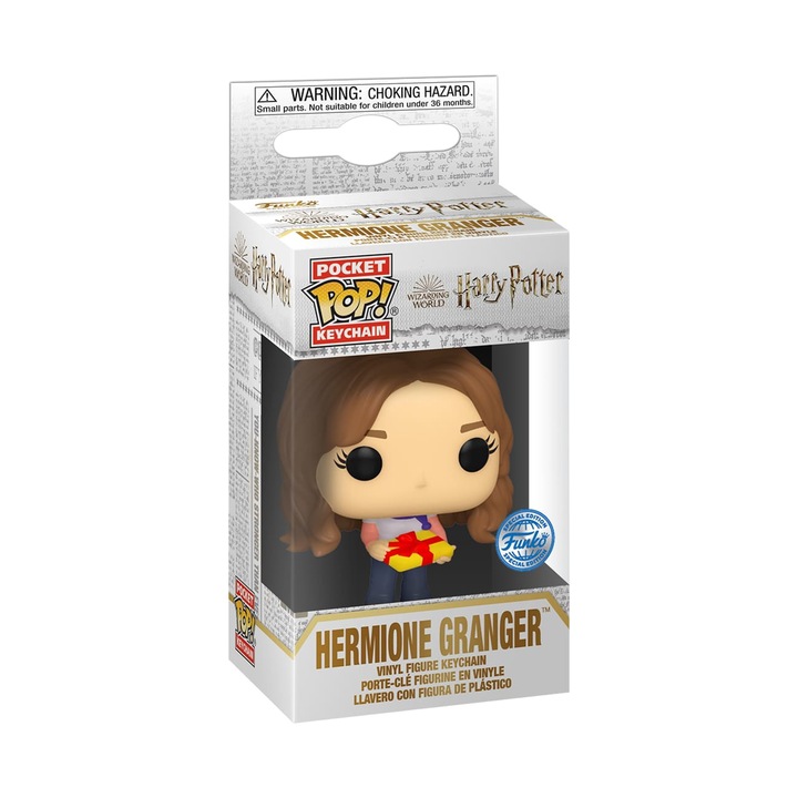 Ключодържател Harry Potter Hermione Granger, Funko, 6 см, многоцветен