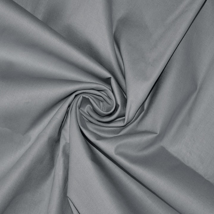 Material bumbac ranforce Oeko-Tex 100 cm x 240 cm gri