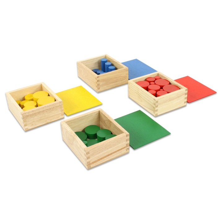 Set de 40 de cilindri colorati Montessori