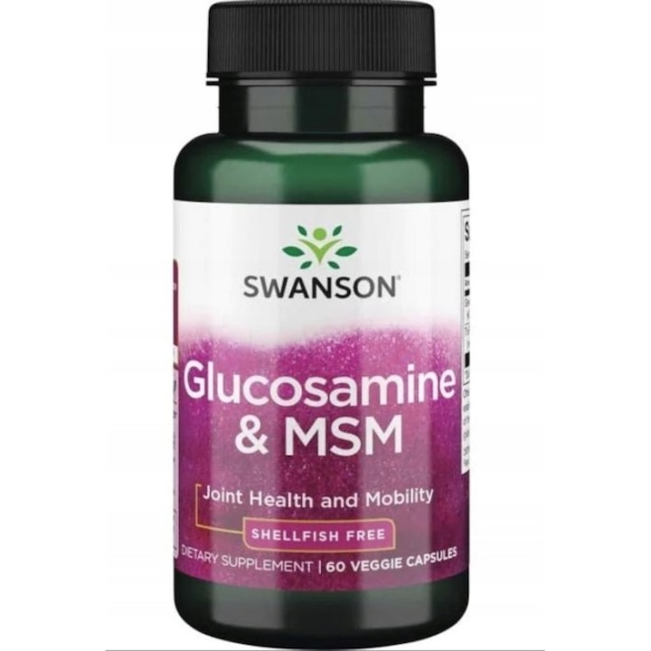 Supliment alimentar, Swanson Glucosamine MSM, 60 capsule