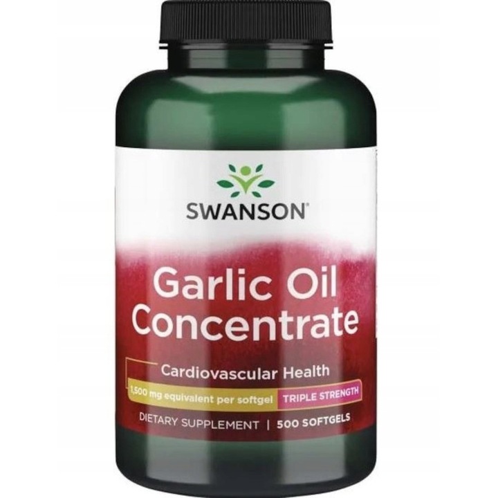 Garlic Oil - Ulei Usturoi Concentrat 1500 mg 500 Capsule, Swanson