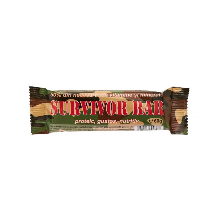 Set 12 batoane proteice Redis, Survivor, 12 x 60g