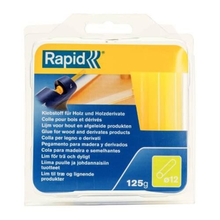 Adeziv termofuzibil, Rapid, 12 mm, Galben, 125 g