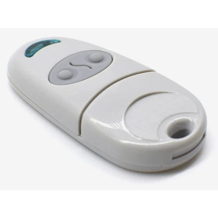 Telecomanda Automatizari Porti si Bariere Cu 2 Butoane, Tnagora®, Frecventa 433.92 MHz, Top-432EE, Gri Deschis
