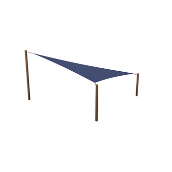 Prelata soare / vela umbrire triunghiulara - 3.6 x 3.6 x 5.09 m, 320gsm, albastru marin Prelata soare / vela umbrire triunghiulara - 3.6 x 3.6 x 5.09 m, 320gsm, albastru marin