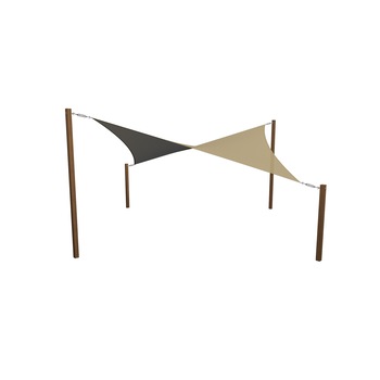 Prelata soare / vela umbrire patrata - 3.6 x 3.6 m, 185gsm, bej Prelata soare / vela umbrire patrata - 3.6 x 3.6 m, 185gsm, bej