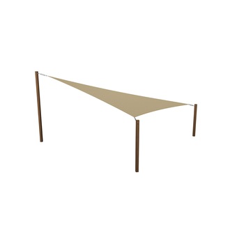 Prelata soare / vela umbrire triunghiulara - 6.0 x 6.0 x 8.48 m, 320gsm, bej, permeabila Prelata soare / vela umbrire triunghiulara - 6.0 x 6.0 x 8.48 m, 320gsm, bej, permeabila