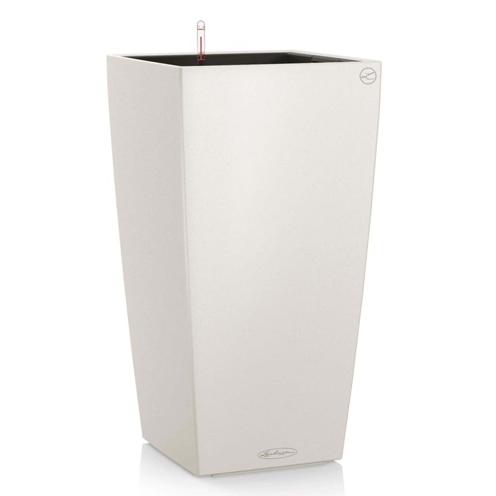 Jardiniera Cubico Color 30 ALL-IN-ONE LECHUZA, alb, 13130