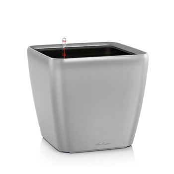 Ghiveci Lechuza Quadro Premium 35/33CM LS - set complet argintiu 16168 Ghiveci Lechuza Quadro Premium 35/33CM LS - set complet argintiu 16168