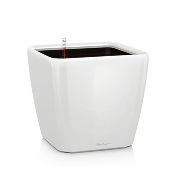 Ghiveci Lechuza Quadro Premium 43/40CM LS - set complet alb 16180 Ghiveci Lechuza Quadro Premium 43/40CM LS - set complet alb 16180