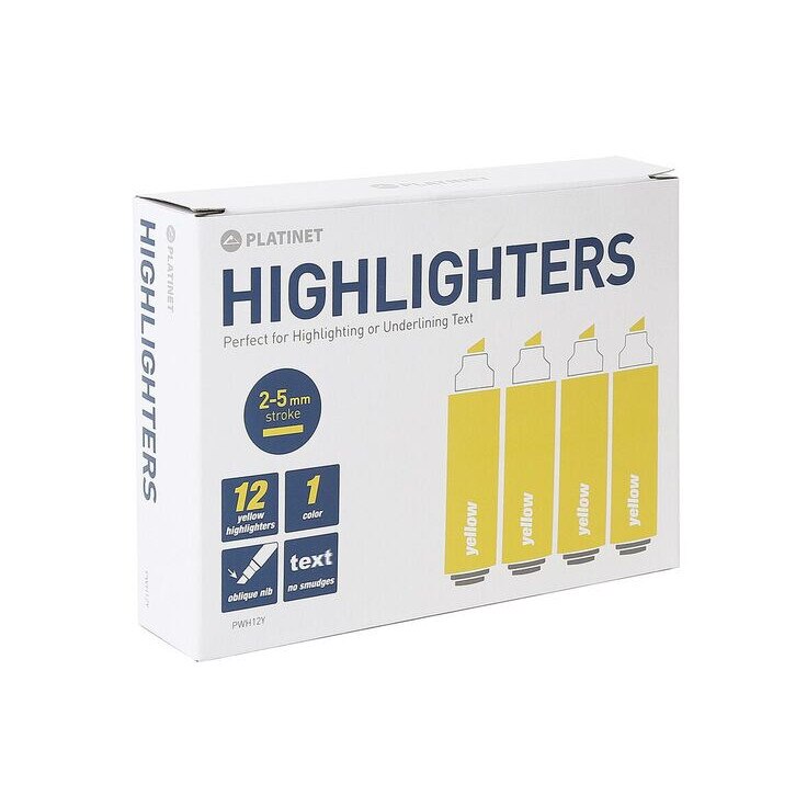 Set Evidentiator Platinet, Galben, 12 buc, 2-5 mm