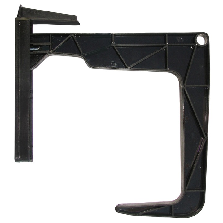 Suport perete pentru ghiveci, Plastic, 16 x 14 cm, Maro