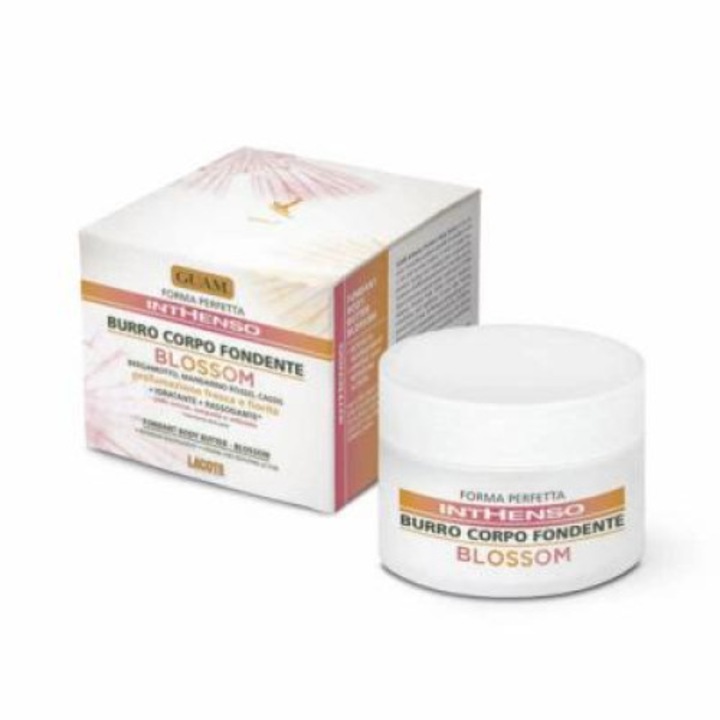 Crema de corp IntHenso Burro Blossom, Guam, Parfumata, Anti-imbatranire, 200 ml