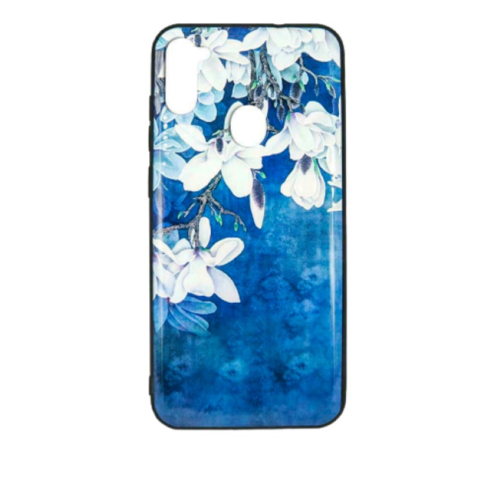 Кейс, съвместим с Samsung Galaxy A13 5G, модел на цветя, син