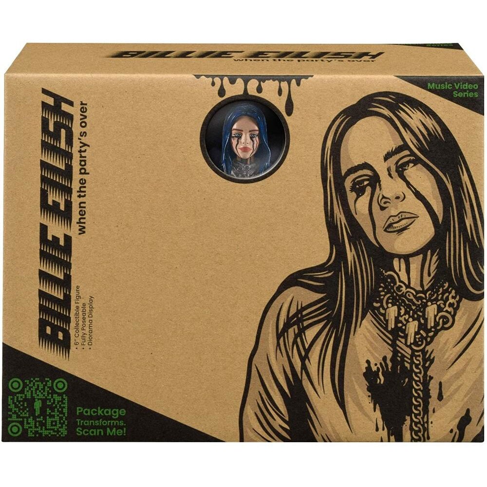 Bandai – Poupée Billie Eilish 26 Cm Bad Guy – 14 Articulations, Cheveux Coiffables, Boîte-scène Incluse