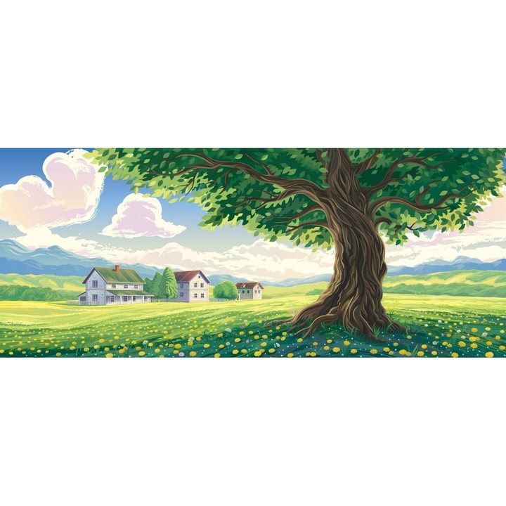 Set de broderie cu diamante 5d, Moments, 185 x 80 cm, Idila de vara