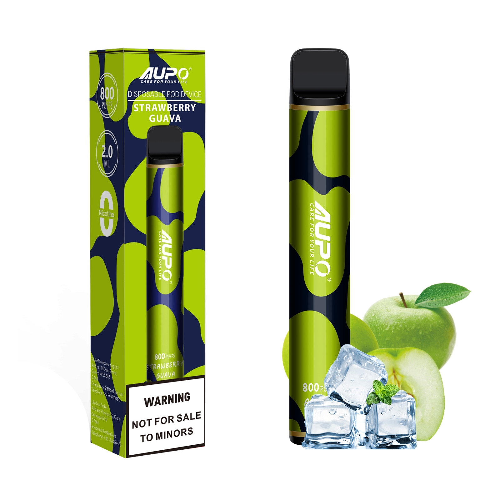 Tigara electronica de unica folosinta Aupo 800 de pufuri cu nicotina 2 ml, 20 mg/ml Apple 10 - eMAG.ro Tigara electronica de unica folosinta Aupo 800 de pufuri cu nicotina 2 ml, 20 mg/ml Apple 10 - eMAG.ro