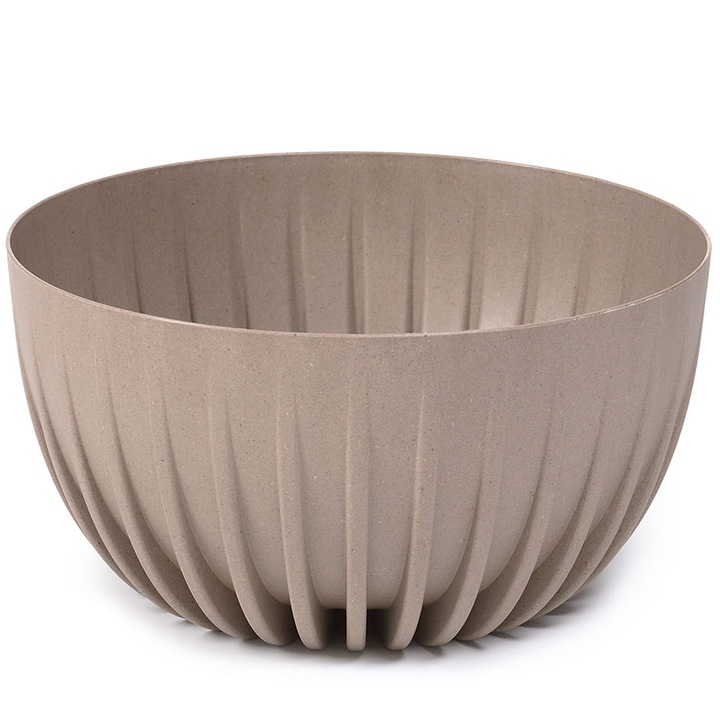 Ghiveci decorativ, Lamela, Plastic, 29.8 x 15.6 cm, 6.3 l, Bej