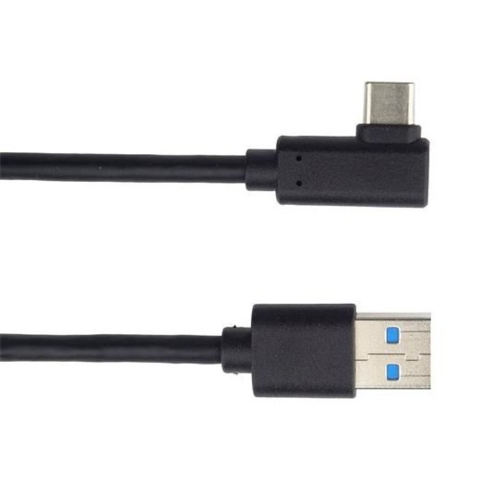 USB-USB C кабел, 2 м, черен