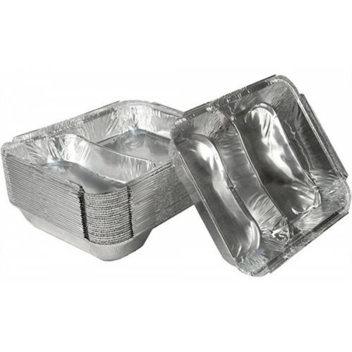 Caserola S680 Alu 227*177*h30mm 100buc, Practic Online