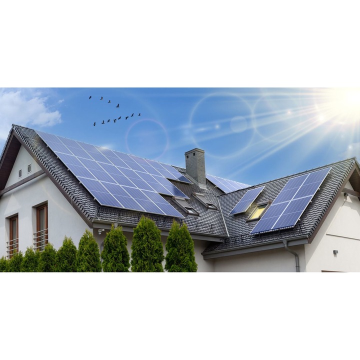 Sistem fotovoltaic (solar), 5kW, on-grid, trifazat, acoperis tigla ...