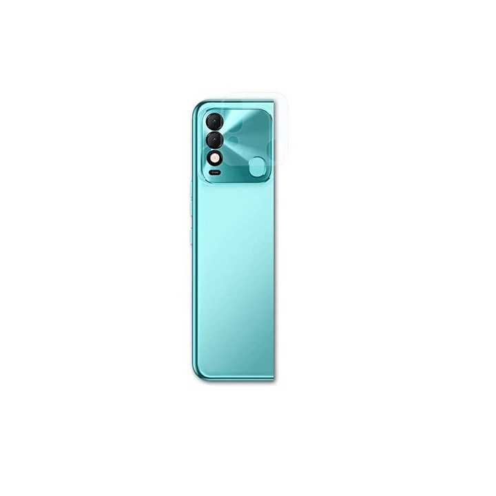 Комплект Протектор, Duragon, за камера, за Tecno Spark 8, Силикон, Удароустойчив, Прозрачен, 2 бройки