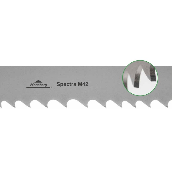 Panza banda Bi-metal M42, 2750x27x0,9 mm, dantura 3/4, panglica/banzic pentru debitarea metalului, HONSBERG