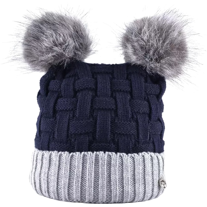 Caciula Penny dama, IZMAEL, Bumbac/Acril, Albastru