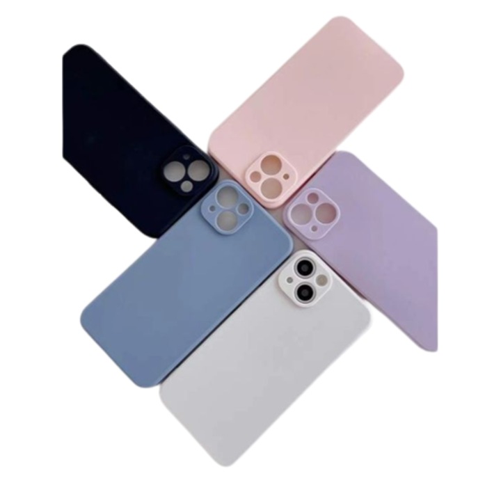 Защитен калъф, съвместим с iPhone 13, Комплект от 5 броя, Различни цветове, Силикон