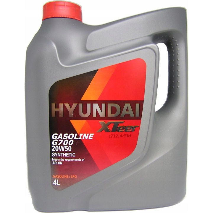 Ulei de motor XTeer G700, Hyundai, 20W50, 4L