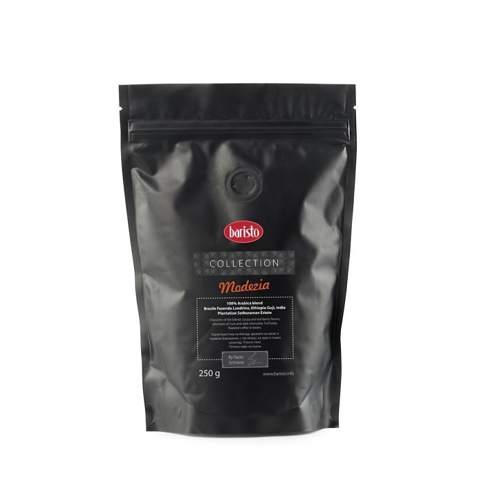 Cafea boabe Baristo Modezia Collection, 250 gr
