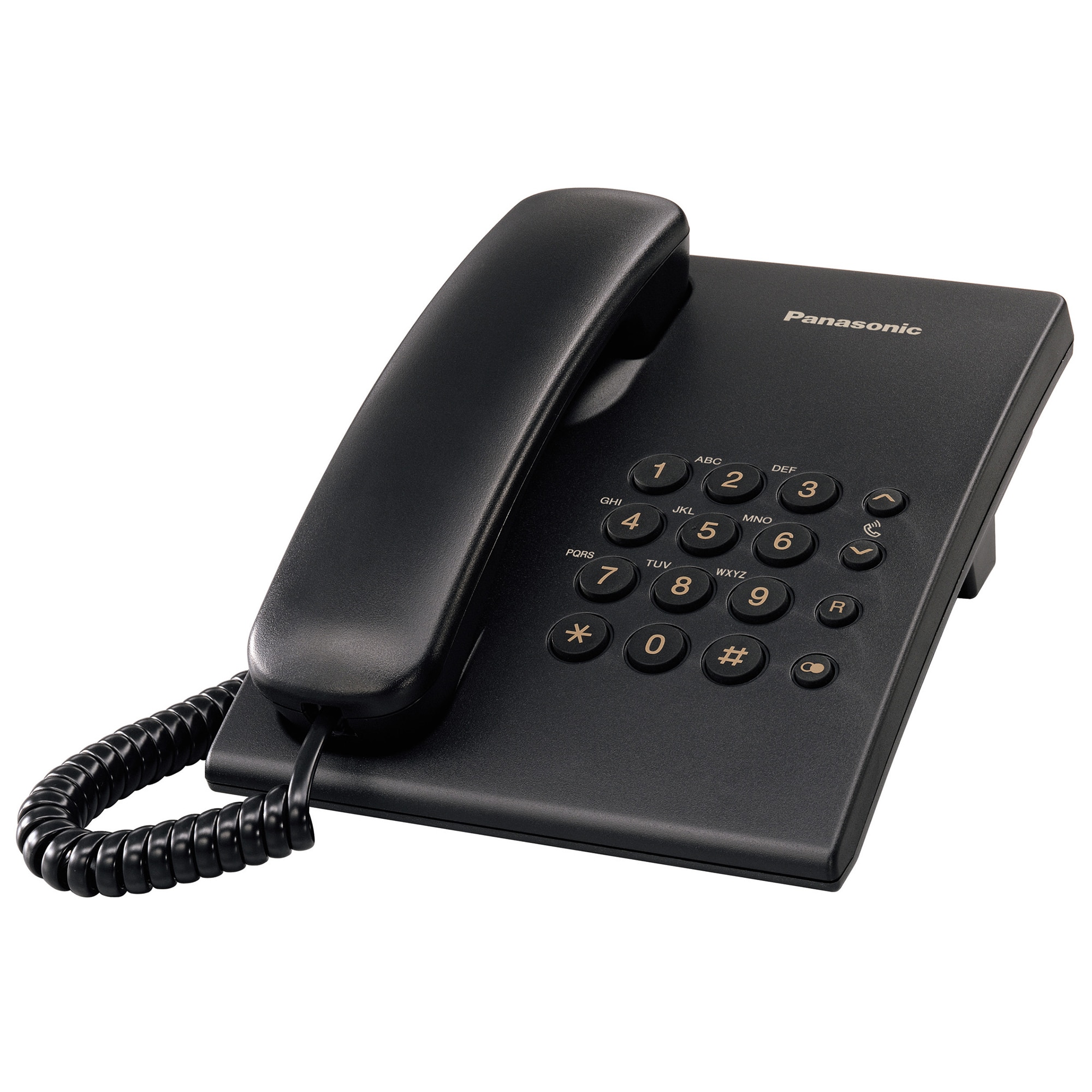 Panasonic KX-TS500HGB vezetékes telefon, Utolsó szám újrahívása, Fekete - eMAG.hu