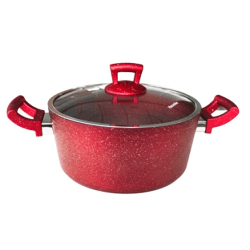 Oala 24x11cm 4,9l GRANITE-RED