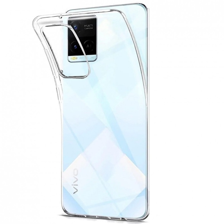 Vivo Y21 / Y21s / Y33s kompatibilis szilikon hátlaptok, vékony, átlátszó, 1mm
