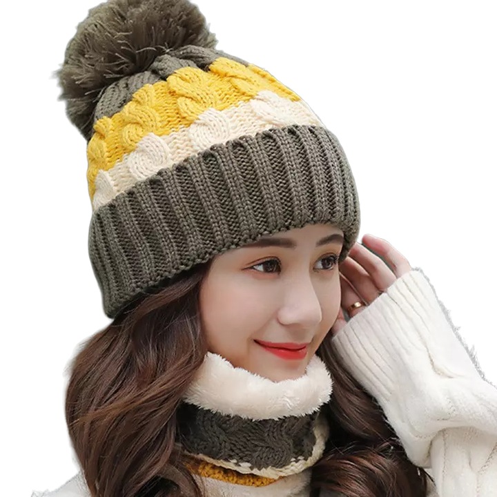 Caciula dama, Izmael, Lana, Multicolor