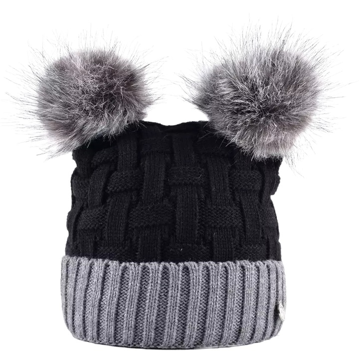 Caciula Penny dama, IZMAEL, Bumbac/Acril, Negru