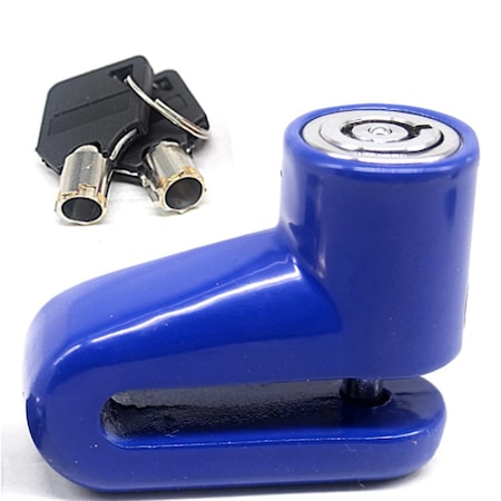 Antifurt cu cheie pentru trotinete electrice, mopede sau motociclete, Blue