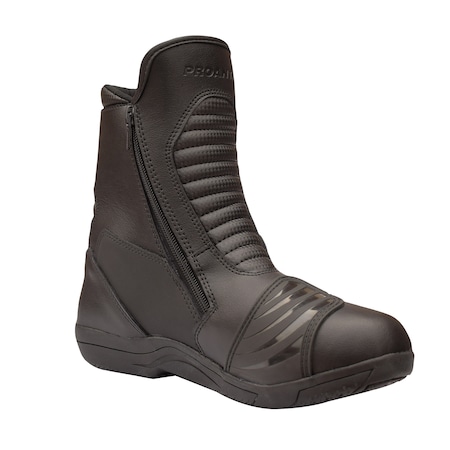 Cizme moto, Proanti, Piele naturala, Negru, 42