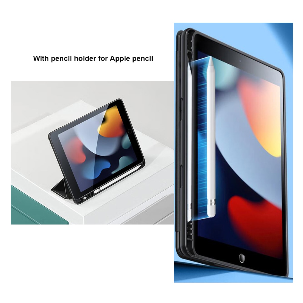Husa pentru tableta, Cu suport pentru Apple Pen, Compatibil cu IPad 10(2022), 10.9inch, Negru