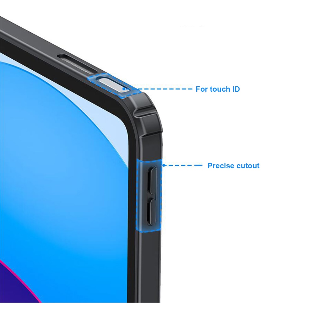 Husa pentru tableta, Cu suport pentru Apple Pen, Compatibil cu iPad 10 (2022), 10.9 inch, Bleumarin