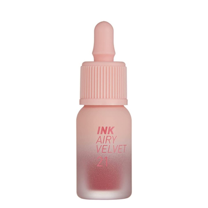 Ruj lichid, mat, Ink Airy Velvet Peripera, nuanta 21 Fluffy Peach, 4g ...