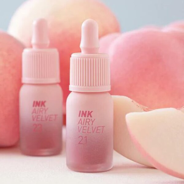 Ruj lichid, mat, Ink Airy Velvet Peripera, nuanta 21 Fluffy Peach, 4g ...