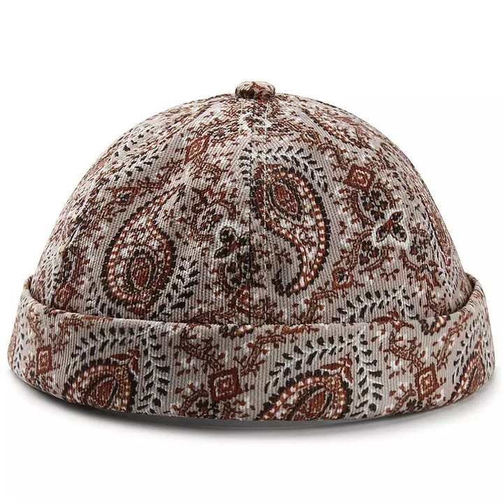 Caciula docker, Izmael, Bumbac, 56-58 cm, Maro