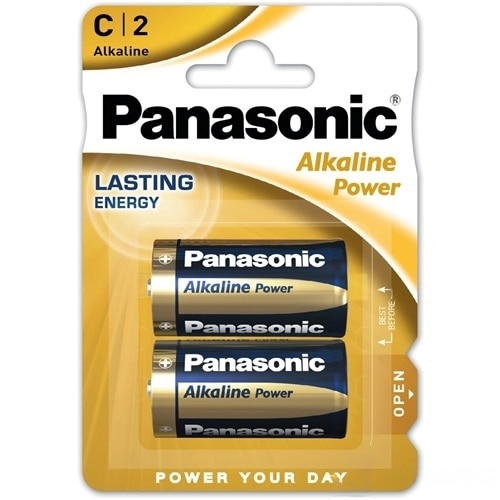 Baterii Panasonic Alkaline Power, C, 2 buc